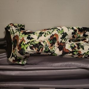 Romper, zip up back,Stretchy 3X